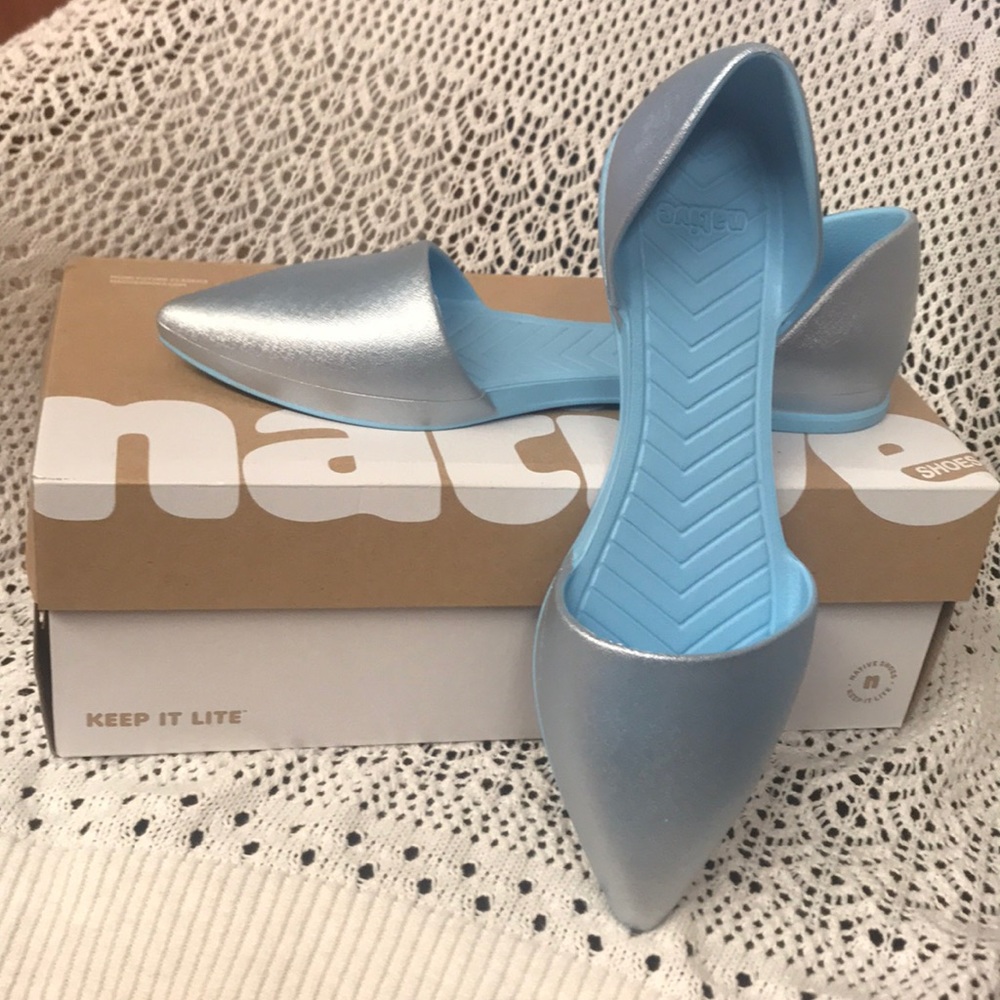 Native - Audrey Metallic in Sky Metallic